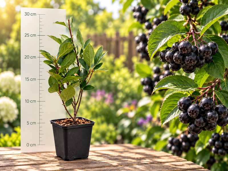 Aronia Neagră Melanocarpa - Tufă ramificată 2 ani, 20-30 cm