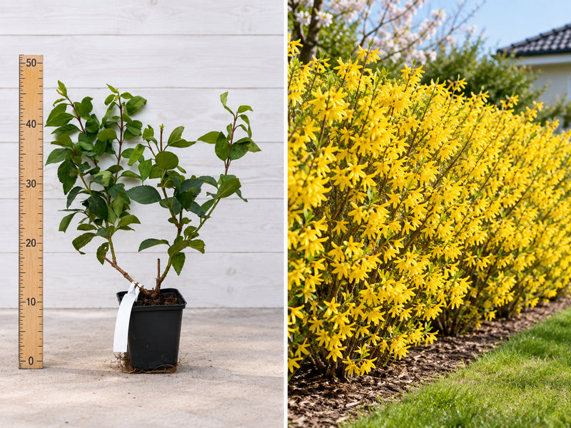 Ploaia de Aur Galbenă (Forsythia) - Arbust ornamental, 20-40 cm